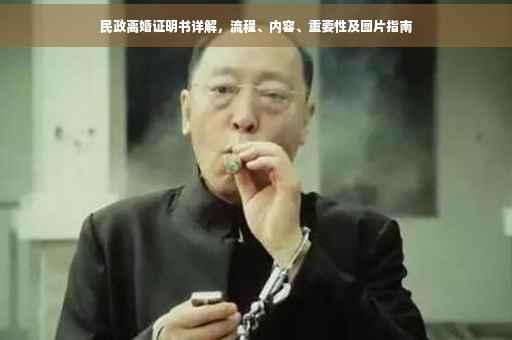 民政离婚证明书详解，流程、内容、重要性及图片指南
