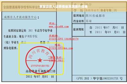 淘宝店收入证明模板及其图片指南