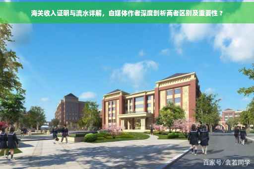 海关收入证明与流水详解，自媒体作者深度剖析两者区别及重要性 ?