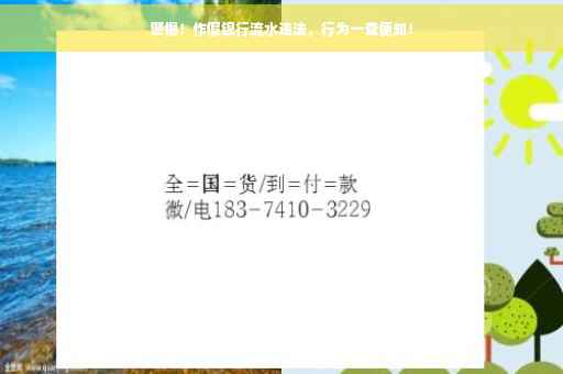 警惕！作假银行流水违法，行为一查便知！