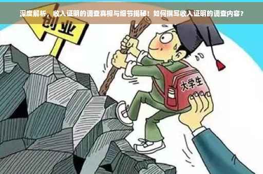 深度解析，收入证明的调查真相与细节揭秘！如何撰写收入证明的调查内容？