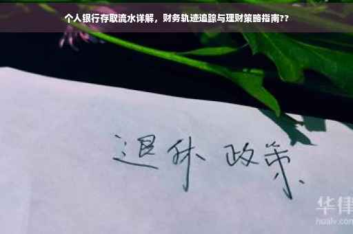 个人银行存取流水详解，财务轨迹追踪与理财策略指南??