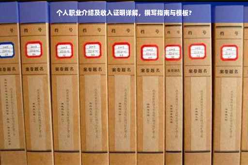个人职业介绍及收入证明详解，撰写指南与模板?