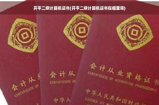 开平二级计算机证书(开平二级计算机证书在哪里领) 开平二级计算机证书(开平二级计算机证书在哪里领)