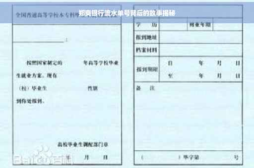 郑爽银行流水单号背后的故事揭秘