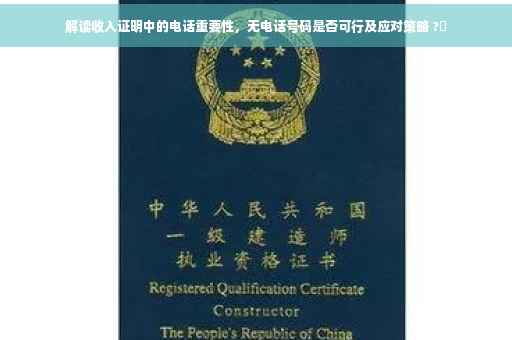 解读收入证明中的电话重要性，无电话号码是否可行及应对策略 ?✨
