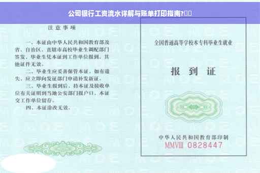 公司银行工资流水详解与账单打印指南?⚡️