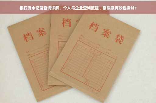 银行流水记录查询详解，个人与企业查询流程、期限及有效性探讨?