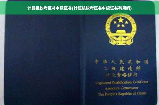 计算机软考证书中级证书(计算机软考证书中级证书有用吗)