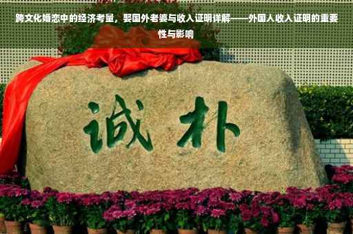 跨文化婚恋中的经济考量，娶国外老婆与收入证明详解——外国人收入证明的重要性与影响