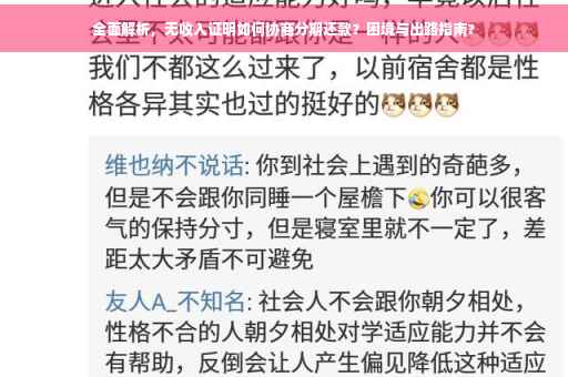 全面解析，无收入证明如何协商分期还款？困境与出路指南?