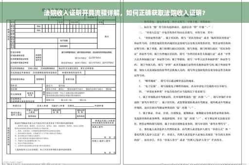 法院收入证明开具流程详解，如何正确获取法院收入证明？