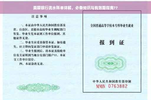美国银行流水账单详解，必备知识与有效期指南??