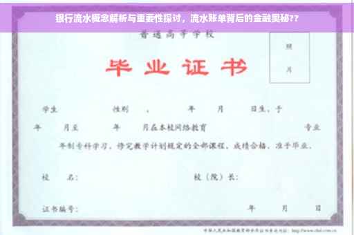 银行流水概念解析与重要性探讨，流水账单背后的金融奥秘??