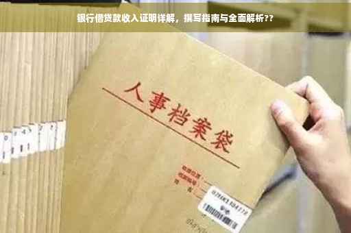 银行借贷款收入证明详解，撰写指南与全面解析??