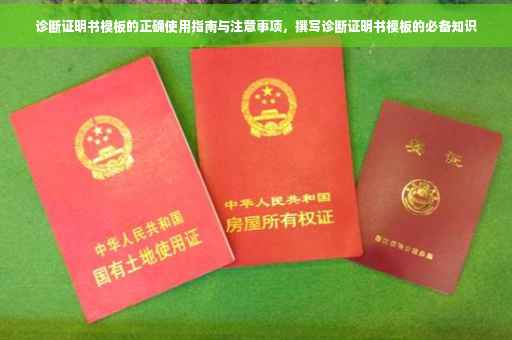 诊断证明书模板的正确使用指南与注意事项，撰写诊断证明书模板的必备知识