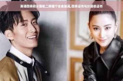 英语四级和计算机二级哪个含金量高,四级证书与计算机证书