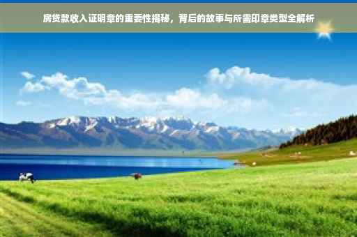 房贷款收入证明章的重要性揭秘，背后的故事与所需印章类型全解析