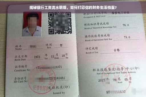 揭秘银行工资流水明细，如何打印你的财务生活档案？