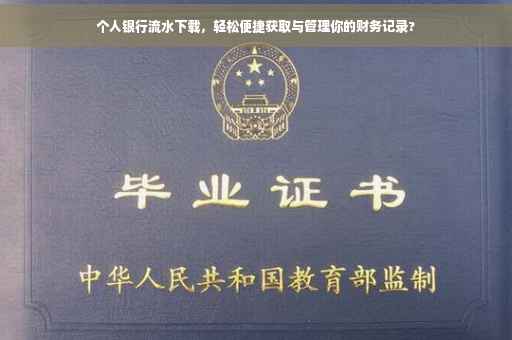 个人银行流水下载，轻松便捷获取与管理你的财务记录?