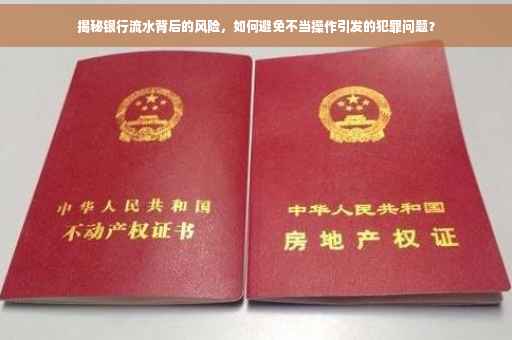 揭秘银行流水背后的风险，如何避免不当操作引发的犯罪问题？
