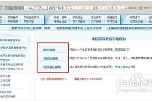 钢筋质量证明书车号的重要性与填写指南，背后的故事揭秘??