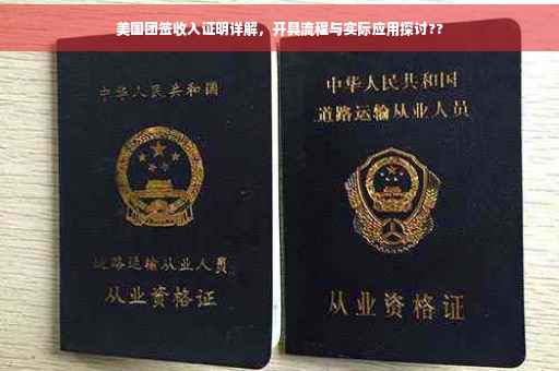 美国团签收入证明详解，开具流程与实际应用探讨??