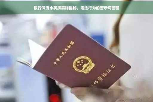 银行假流水买房真相揭秘，违法行为的警示与警醒