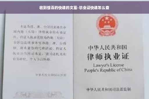 收到惊喜的快递的文案-毕业证快递怎么查