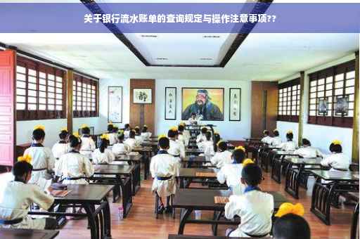 关于银行流水账单的查询规定与操作注意事项??