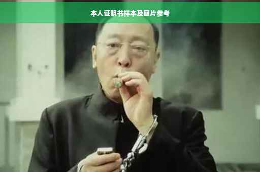 本人证明书样本及图片参考