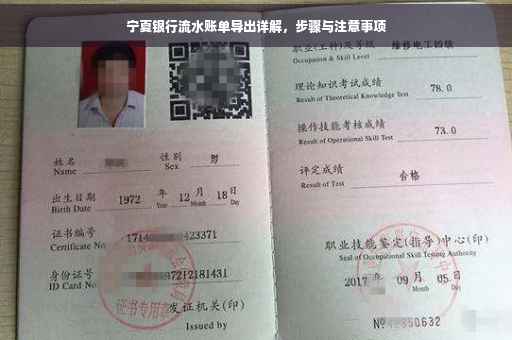 宁夏银行流水账单导出详解，步骤与注意事项