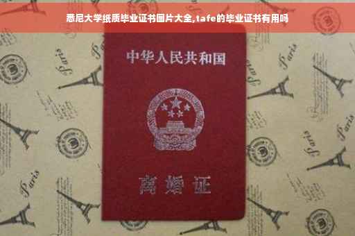 悉尼大学纸质毕业证书图片大全,tafe的毕业证书有用吗