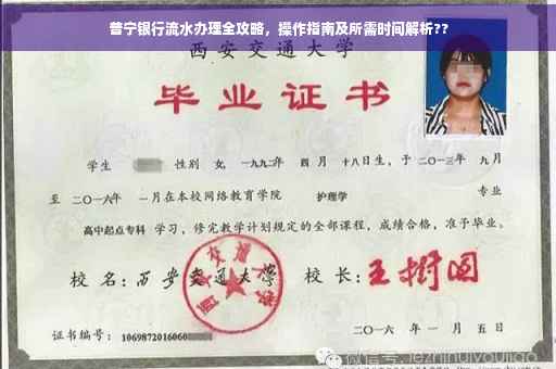 普宁银行流水办理全攻略，操作指南及所需时间解析??
