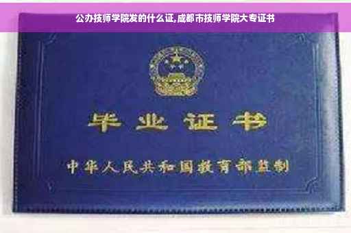 公办技师学院发的什么证,成都市技师学院大专证书