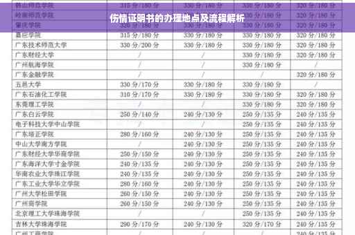 伤情证明书的办理地点及流程解析