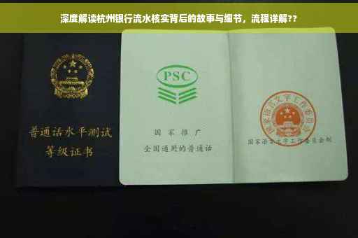 深度解读杭州银行流水核实背后的故事与细节，流程详解??