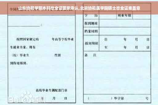 山东协和学院本科毕业证国家承认,北京协和医学院硕士毕业证谁盖章