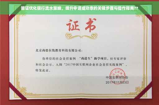 签证优化银行流水策略，提升申请成功率的关键步骤与操作指南??