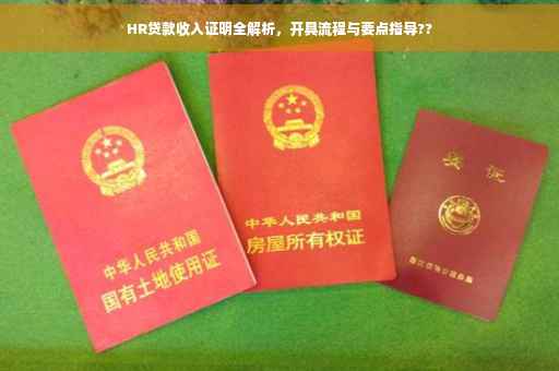 HR贷款收入证明全解析，开具流程与要点指导??