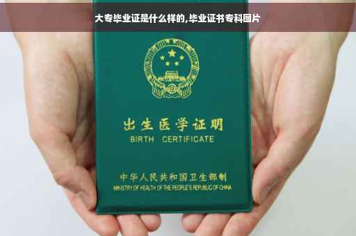 大专毕业证是什么样的,毕业证书专科图片