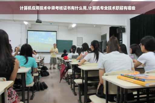 计算机应用技术中级考核证书有什么用,计算机专业技术职称有哪些