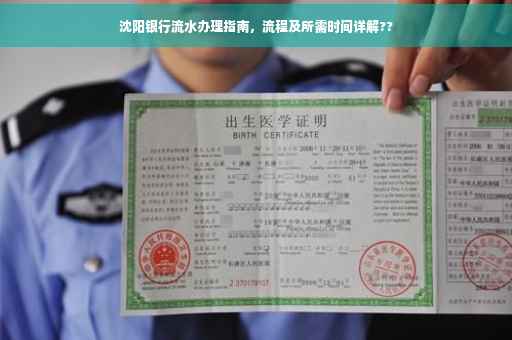 沈阳银行流水办理指南，流程及所需时间详解??