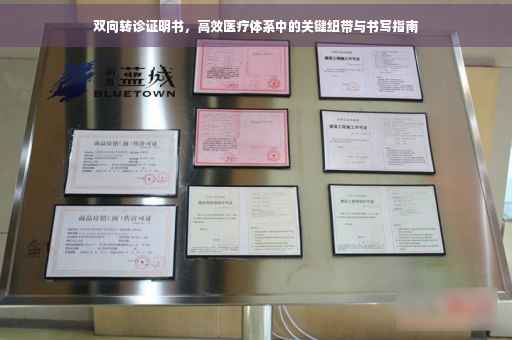 双向转诊证明书，高效医疗体系中的关键纽带与书写指南