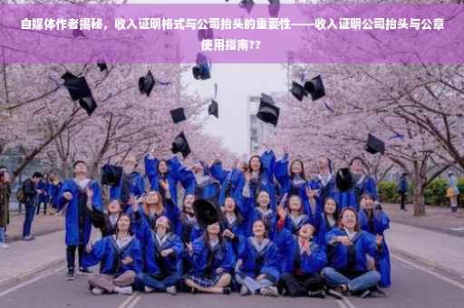 自媒体作者揭秘，收入证明格式与公司抬头的重要性——收入证明公司抬头与公章使用指南??