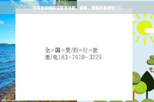 冷冻食品销毁证明书详解，模板、流程及重要性?❄️