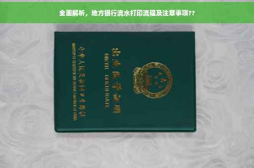 全面解析，地方银行流水打印流程及注意事项??