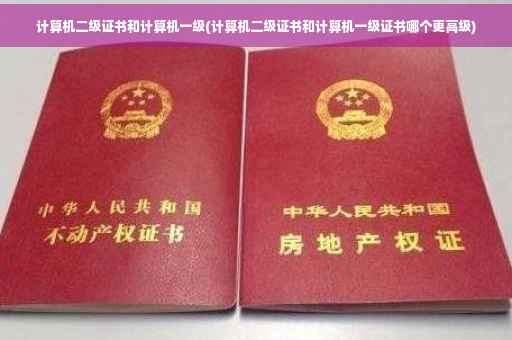 计算机二级证书和计算机一级(计算机二级证书和计算机一级证书哪个更高级)
