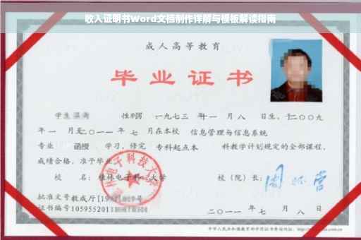 收入证明书Word文档制作详解与模板解读指南