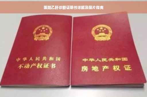 医院乙肝诊断证明书详解及图片指南